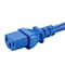 Monoprice SJT Extension Cord, 14 AWG, Indoor, 14/3, 1 Outlets, IEC 60320 C13, Blue, IEC 60320 C14, 3 ft 40111 - alternate 3